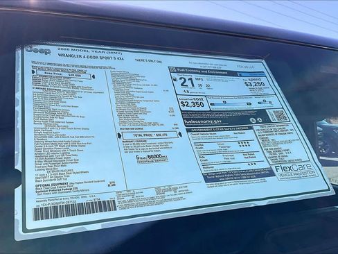 New 2026 Jeep Wrangler Unlimited Sport AWD/4WD image 23