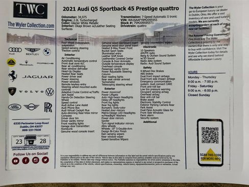 Used 2021 Audi Q5 Prestige w/ Prestige Package AWD/4WD image 47