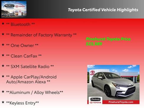 Certified 2024 Toyota Corolla SE FWD image 19