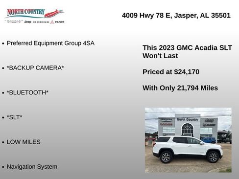 Used 2023 GMC Acadia SLT FWD image 8