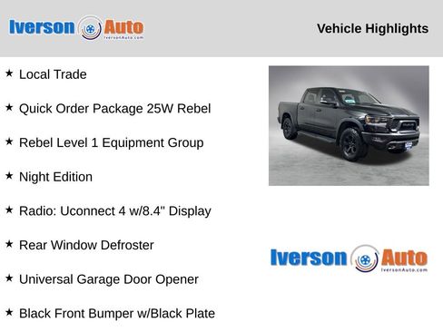 Used 2021 RAM 1500 Rebel w/ Rebel Level 1 Equipment Group image 2