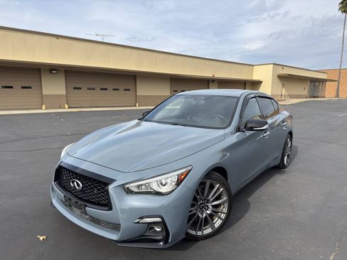 Used 2021 INFINITI Q50 Red Sport 400 w/ All Weather Package RWD image 3