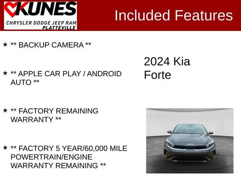 Used 2024 Kia Forte LXS FWD image 2