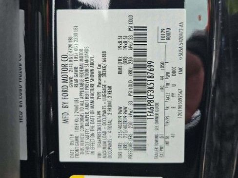 Used 2019 Ford Mustang GT Premium w/ Ford Safe & Smart Package RWD image 5