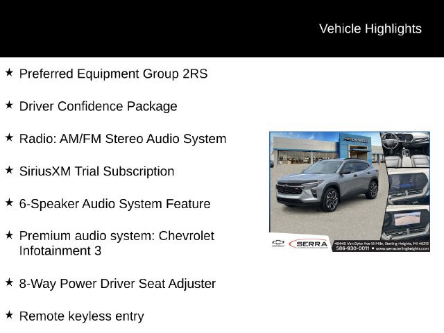 Used 2025 Chevrolet Trax RS w/ Driver Confidence Package FWD image 4