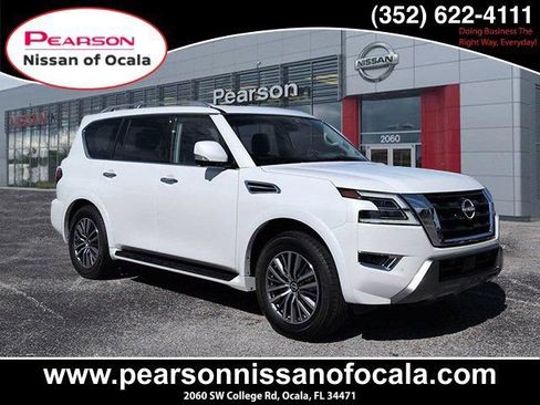 Certified 2024 Nissan Armada SL w/ Captain's Chairs Package RWD image 1