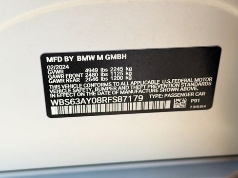 Used 2024 BMW M3 CS w/ M Driver's Package AWD/4WD image 41