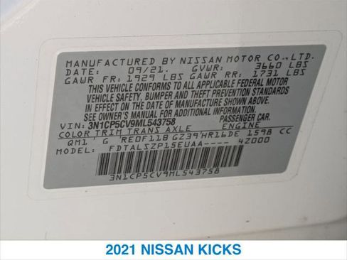 Used 2021 Nissan Kicks SV image 26