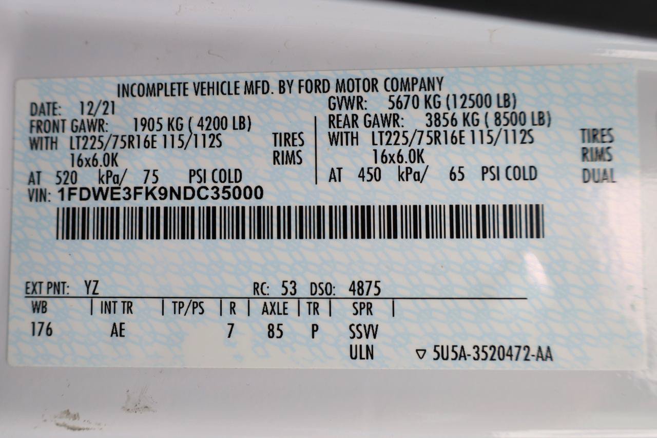 Used 2022 Ford E-350 and Econoline 350 Super Duty w/ Power Windows & Locks Group RWD image 12