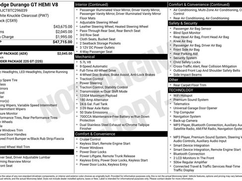 New 2026 Dodge Durango GT w/ Blacktop Package AWD/4WD image 27