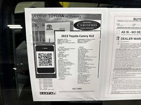 Certified 2023 Toyota Camry XLE w/ Cold Weather Package image 13