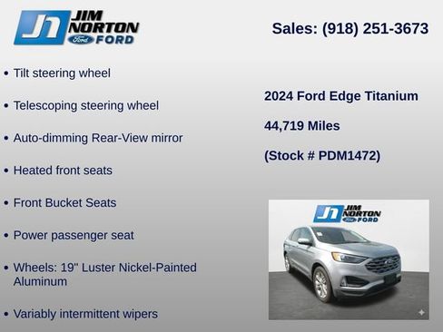Used 2024 Ford Edge Titanium AWD/4WD image 16