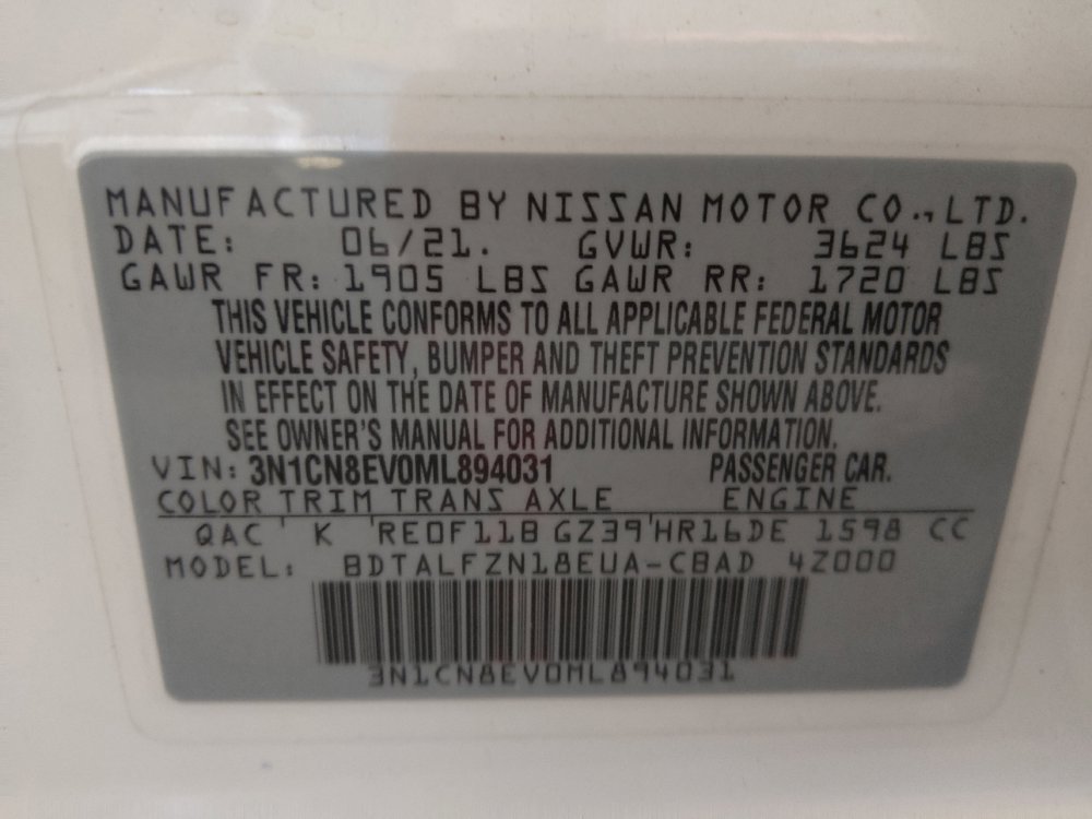 Used 2021 Nissan Versa SV FWD image 33