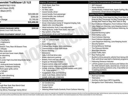New 2026 Chevrolet TrailBlazer LS w/ LS Confidence Package FWD image 4