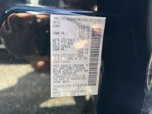 Used 2023 Nissan Murano SL w/ SL Moonroof Package FWD image 32