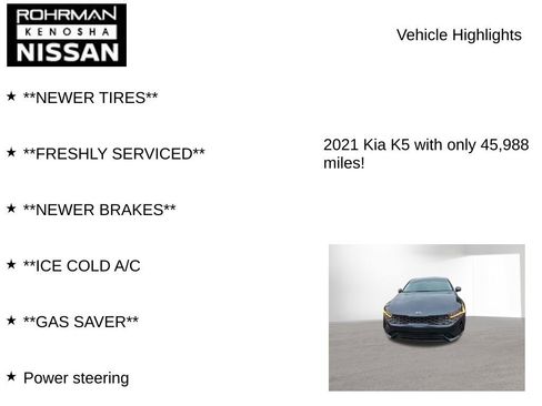 Used 2021 Kia K5 LXS FWD image 7