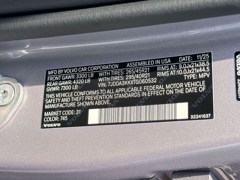 New 2026 Volvo EX90 Plus AWD/4WD image 19