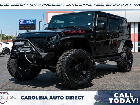 Used 2015 Jeep Wrangler Unlimited Sahara w/ Connectivity Group AWD/4WD image 1