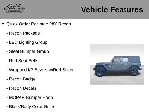 Used 2020 Jeep Wrangler Unlimited Rubicon w/ Quick Order Package 28Y Recon AWD/4WD image 5