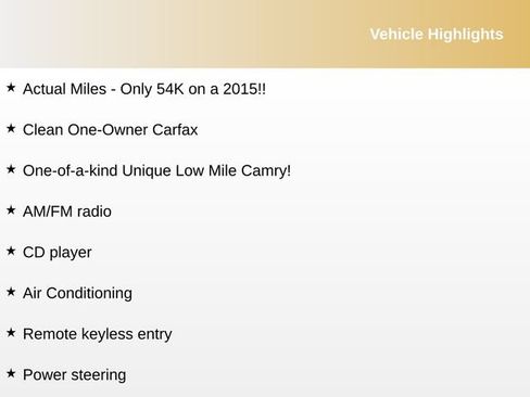 Used 2015 Toyota Camry LE image 7