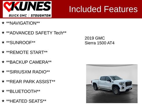 Used 2019 GMC Sierra 1500 AT4 w/ AT4 Premium Package AWD/4WD image 2