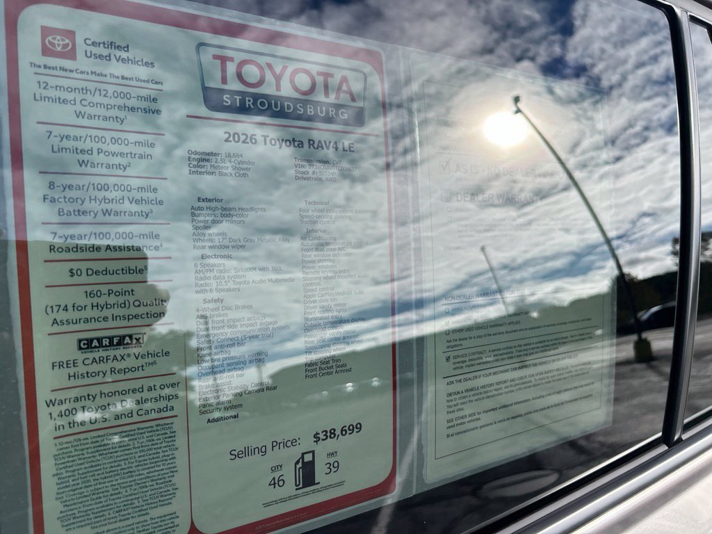 Certified 2026 Toyota RAV4 LE AWD/4WD image 30