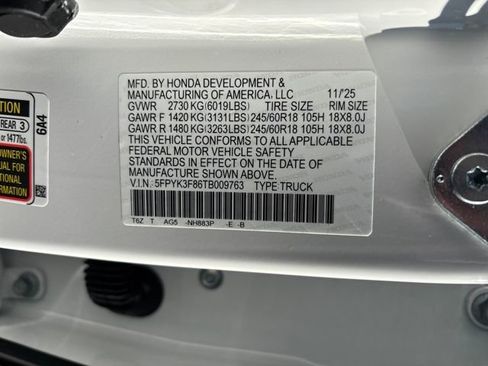 New 2026 Honda Ridgeline Black Edition image 32
