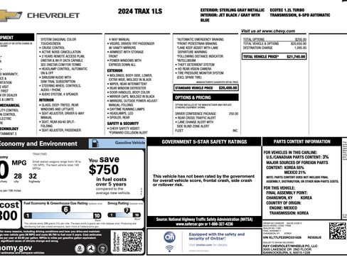 Used 2024 Chevrolet Trax LS w/ Driver Confidence Package image 4