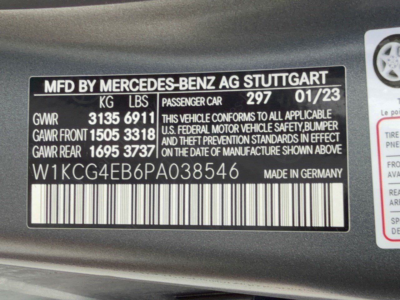 Certified 2023 Mercedes-Benz EQS 580 4MATIC Sedan image 31