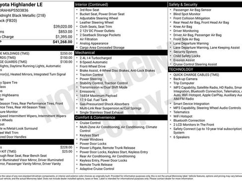 Used 2023 Toyota Highlander LE FWD image 23
