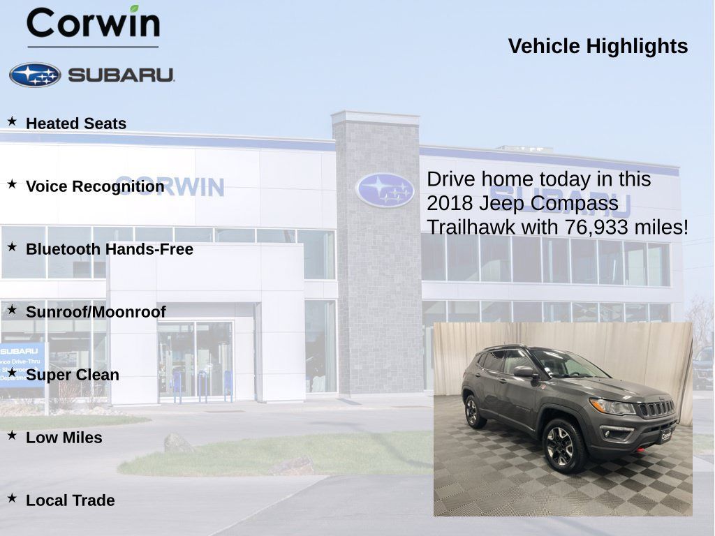 Used 2018 Jeep Compass Trailhawk w/ Navigation Group AWD/4WD image 6