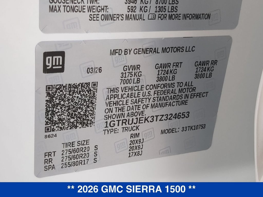 New 2026 GMC Sierra 1500 Elevation AWD/4WD image 25
