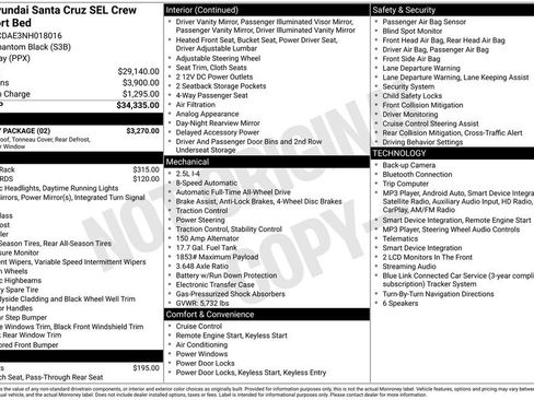 Certified 2022 Hyundai Santa Cruz SEL w/ Activity Package AWD/4WD image 33