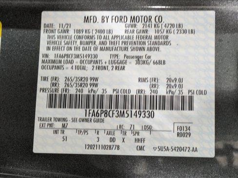 Used 2021 Ford Mustang GT Premium w/ Equipment Group 401A RWD image 23
