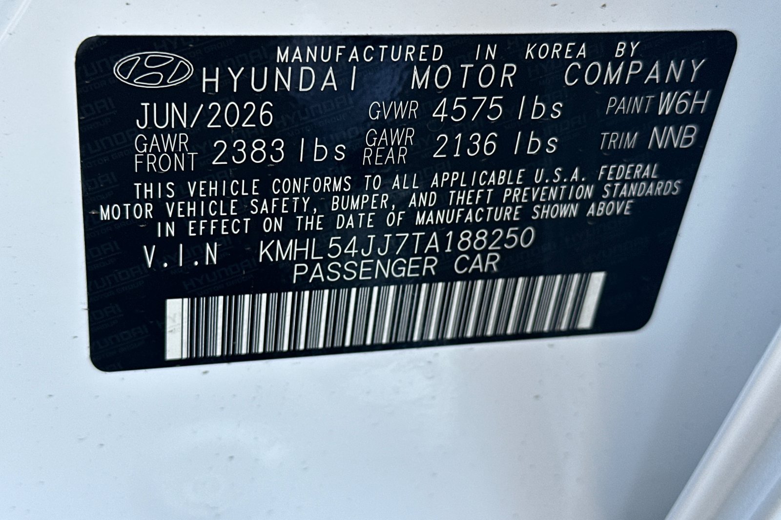 New 2026 Hyundai Sonata Limited FWD image 27
