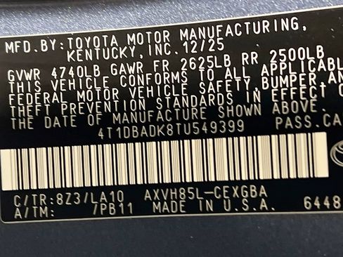 Certified 2026 Toyota Camry XLE w/ Premium Plus Package AWD/4WD image 29
