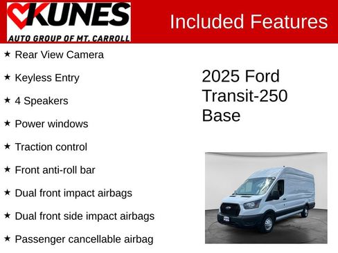 Used 2025 Ford Transit 250 148 High Roof Extended AWD w/ Load Area Protection Package image 3