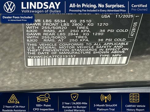 Used 2026 Volkswagen Atlas Cross Sport SE FWD image 27