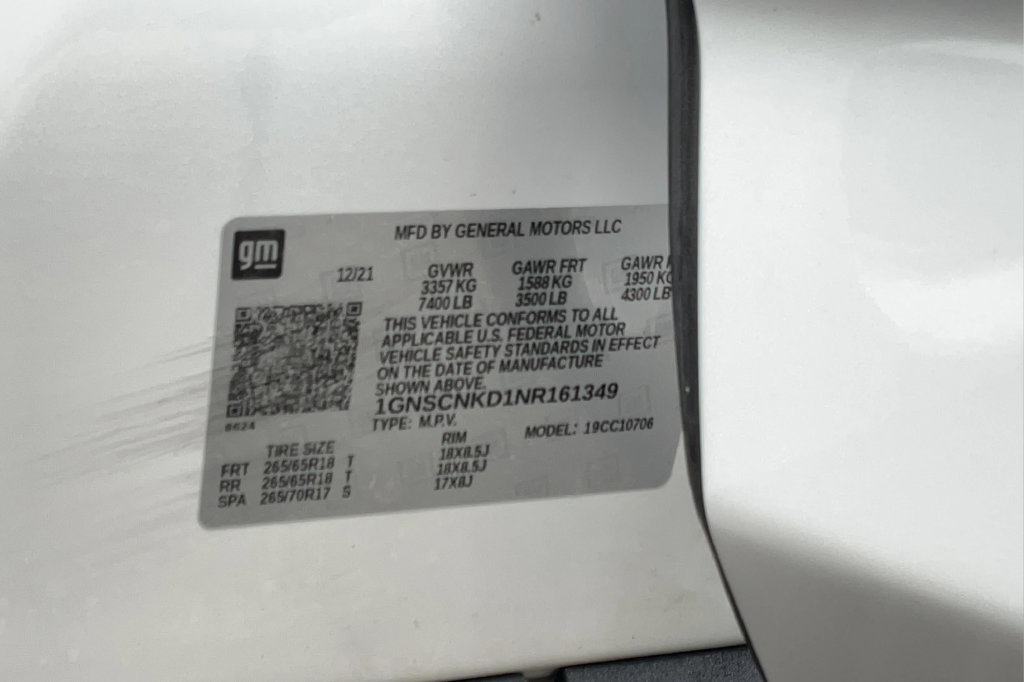 Certified 2022 Chevrolet Tahoe LT RWD image 13