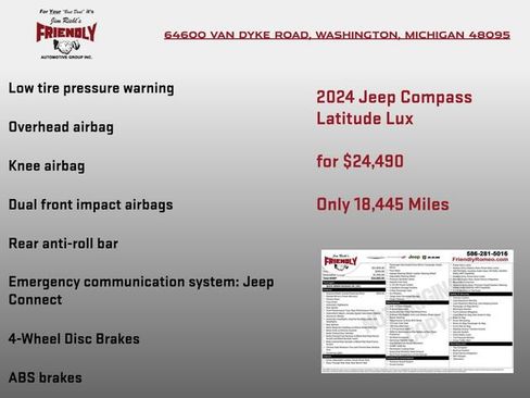 Used 2024 Jeep Compass Latitude AWD/4WD image 5