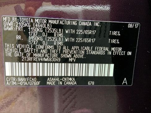 Used 2017 Toyota RAV4 XLE AWD/4WD image 34
