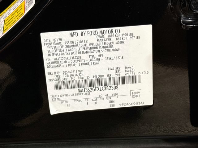 Used 2020 Ford EcoSport SE FWD image 31