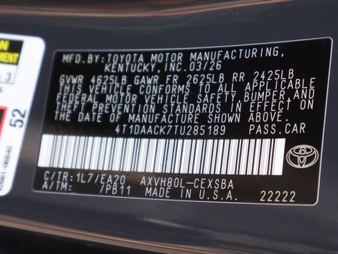 New 2026 Toyota Camry SE FWD image 26