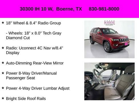 Used 2020 Jeep Grand Cherokee Laredo w/ 18" Wheel & 8.4" Radio Group image 20