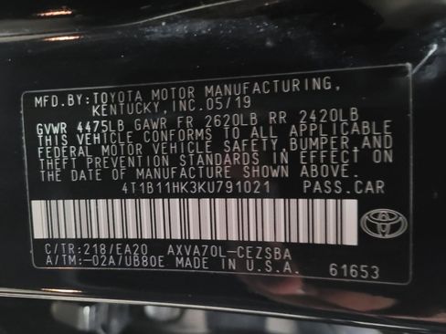 Used 2019 Toyota Camry SE image 33
