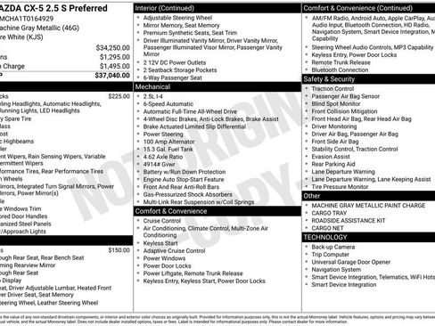 New 2026 MAZDA CX-5 Preferred AWD/4WD image 34