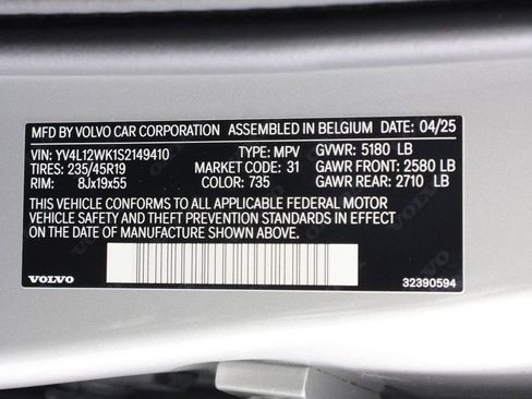 Certified 2025 Volvo V60 B5 Cross Country Plus AWD/4WD image 16