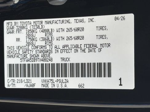New 2026 Toyota Tundra 4x4 CrewMax image 37