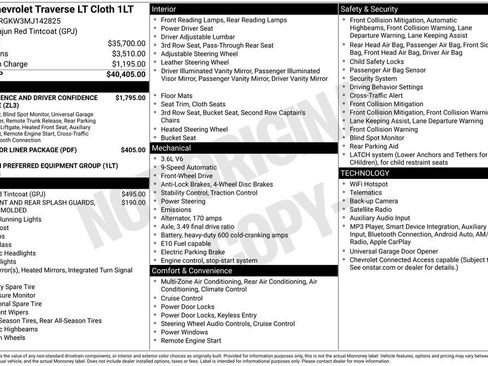 Used 2021 Chevrolet Traverse LT FWD image 20