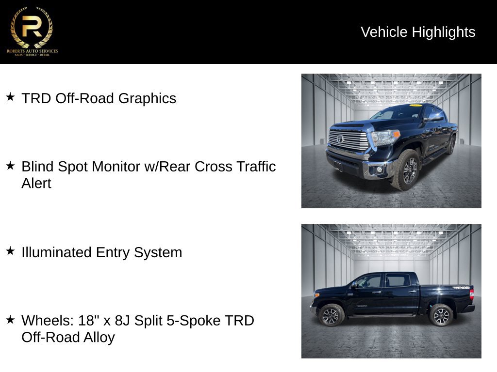 Used 2017 Toyota Tundra Limited w/ Limited Premium Package AWD/4WD image 19
